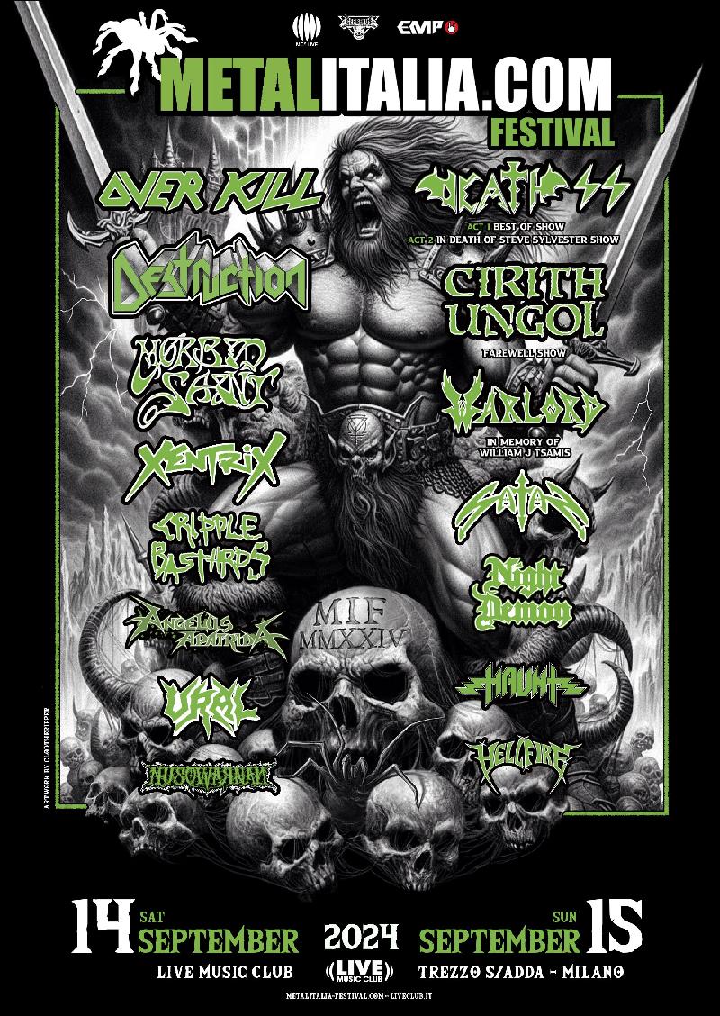 METALITALIA FESTIVAL 2024: bill completo con XENTRIX, SATAN, ANGELUS APATRIDA e altri