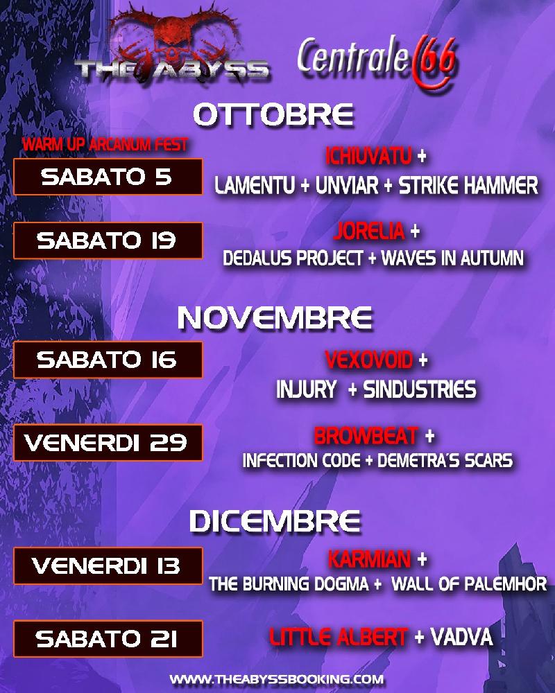THE ABYSS BOOKING AND PROMOTION: riparte la nuova stagione live