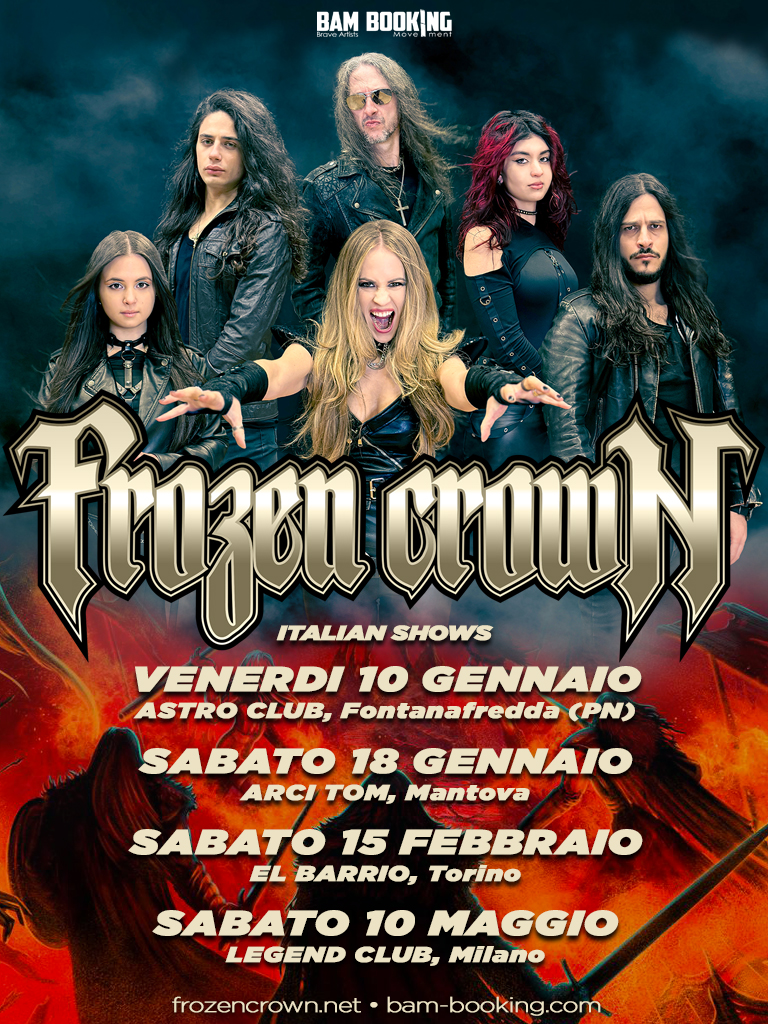 FROZEN CROWN: aggiunte tre date italiane nel 2025