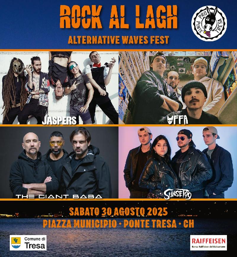 ROCK AL LAGH ALTERNATIVE WAVES FEST: LA 2a edizione del festival gratuito sul lago di Lugano