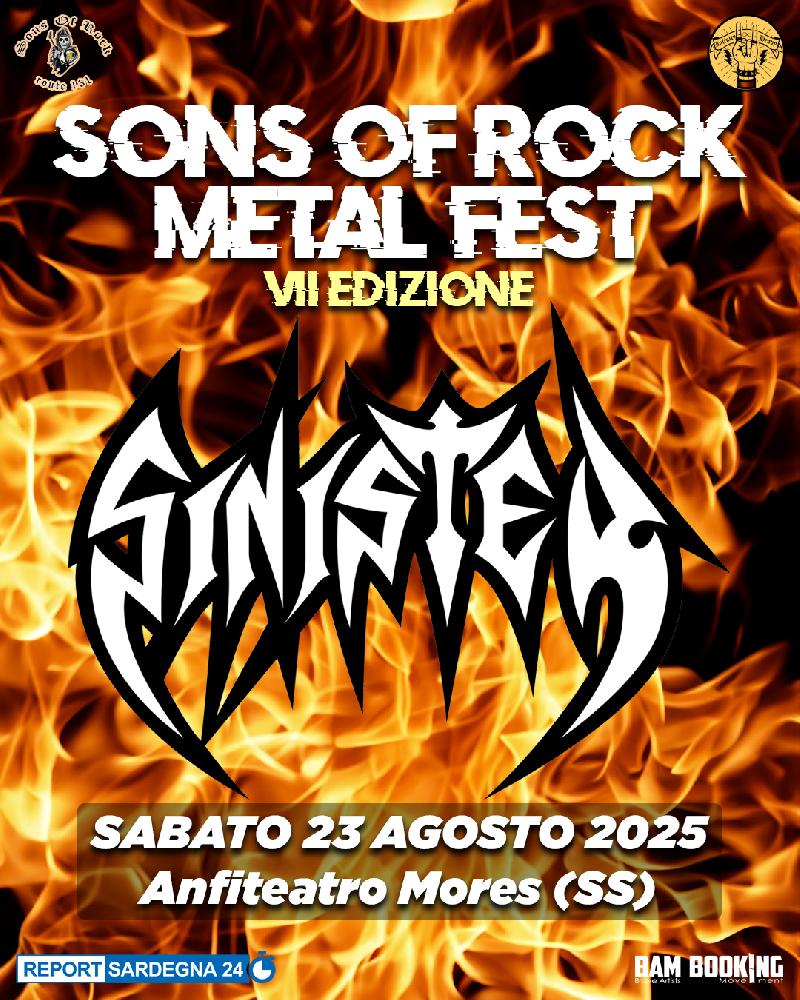 SONS OF ROCK METAL FEST: unica data in terra sarda dei SINISTER