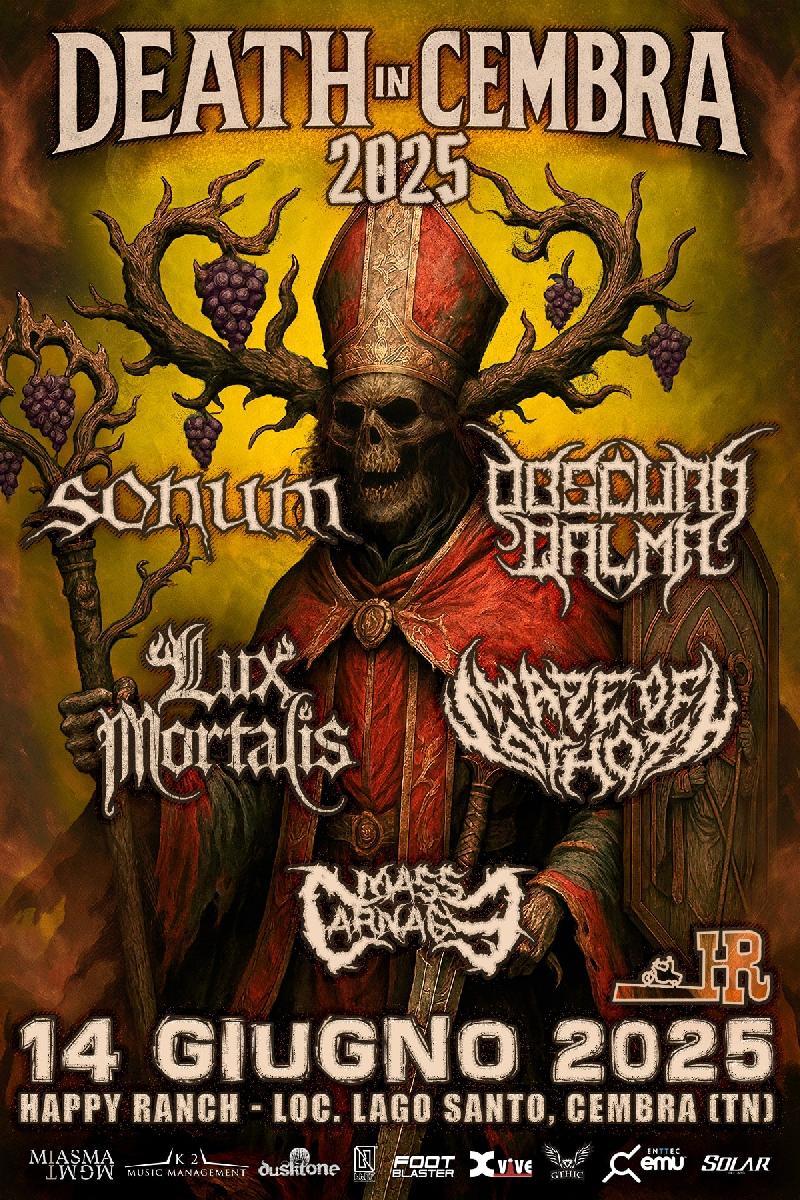 DEATH IN CEMBRA: torna il festival Death Metal nel cuore del Trentino
