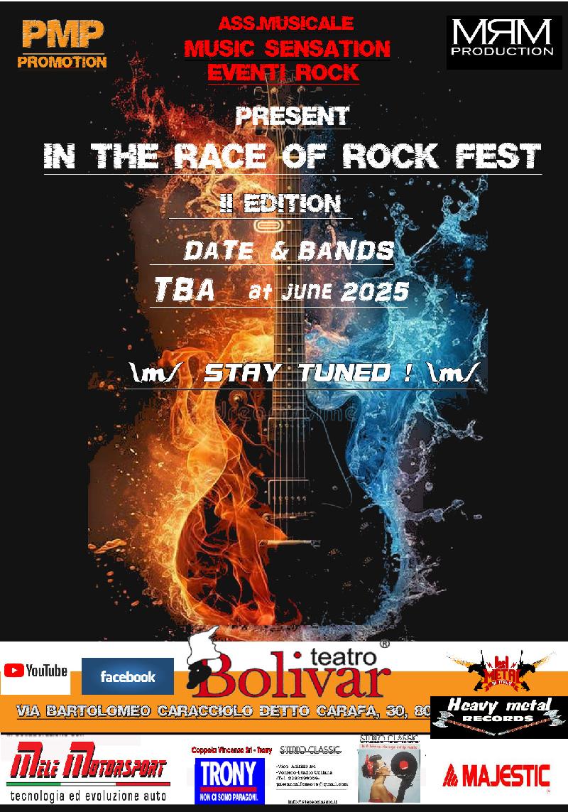 IN THE RACE OF ROCK FEST: in arrivo la 2° edizione