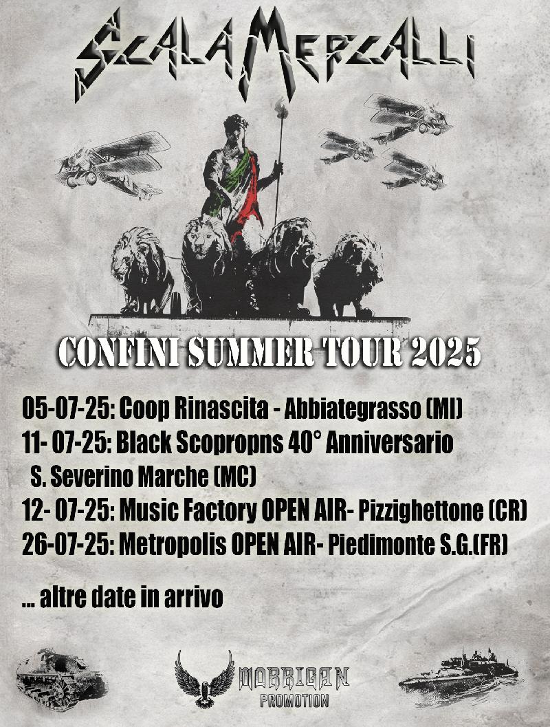 SCALA MERCALLI: le date del Summer Tour