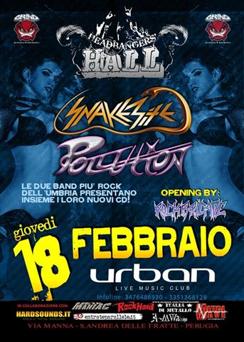 HEADBANGERS HALL: giovedi tocca agli SNAKEBITE