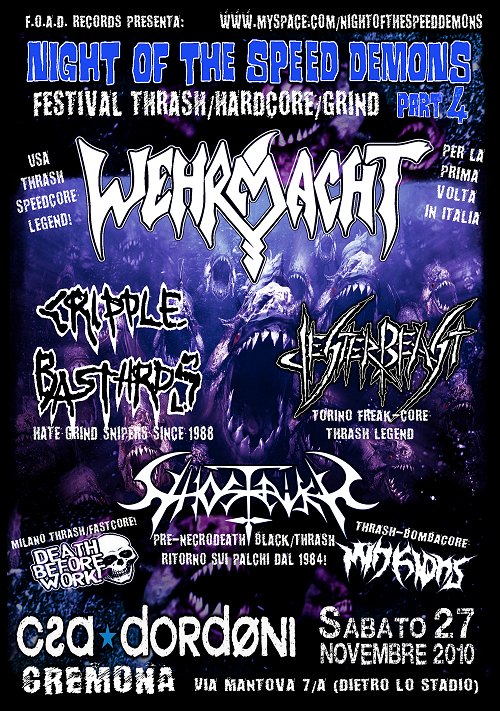 NIGHT OF THE SPEED DEMONS Pt.4: tutti i dettagli del fest