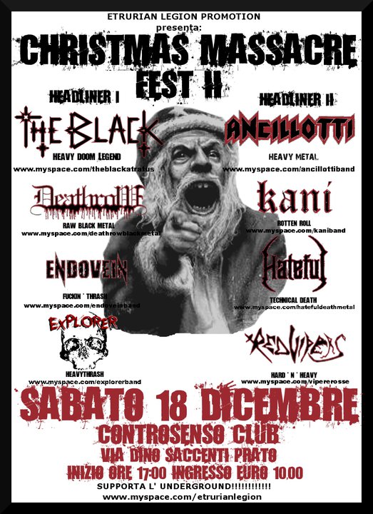 CHRISTMAS MASSACRE FEST II: i dettagli