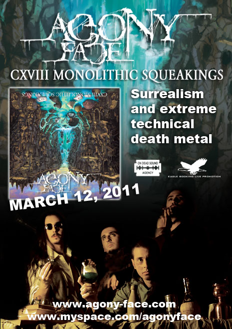 AGONY FACE: tracklist di "CXVIII Monolithic Squeakings"