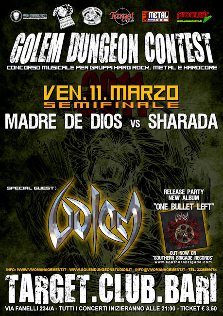 GOLEM: release party di "One Bullet Left"