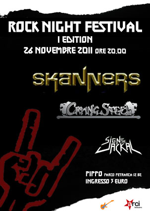 SKANNERS: data a Bolzano con i CRYING STEEL