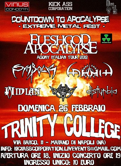 COUNTDOWN TO APOCALYPSE FEST: i dettagli della prima edizione