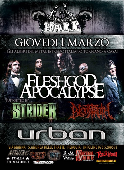 FLESHGOD APOCALYPSE: data a Perugia
