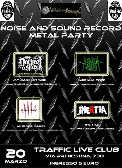 NOISE AND SOUND RECORD METAL PARTY: i dettagli dell'evento