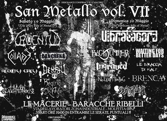 SAN METALLO VOL. VII: doppio evento in provincia di Bari