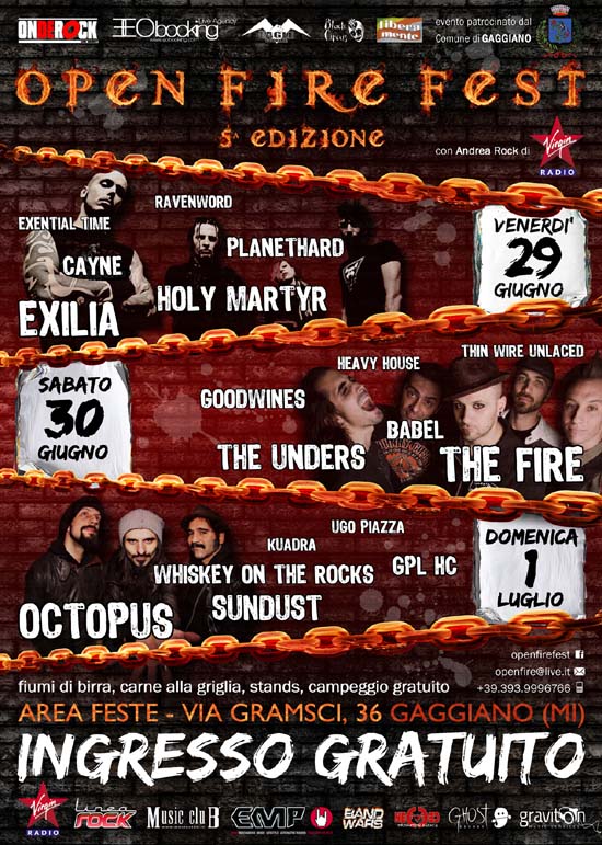 OPEN FIRE FEST: i dettagli della 5a edizione