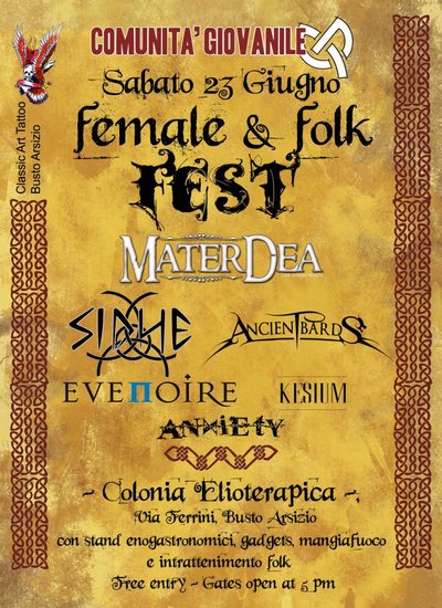 FEMALE & FOLK FEST: il bill completo del festival