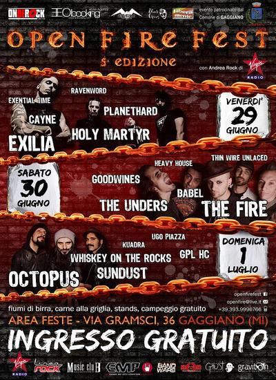 OPEN FIRE FEST: tutti i dettagli dell'evento