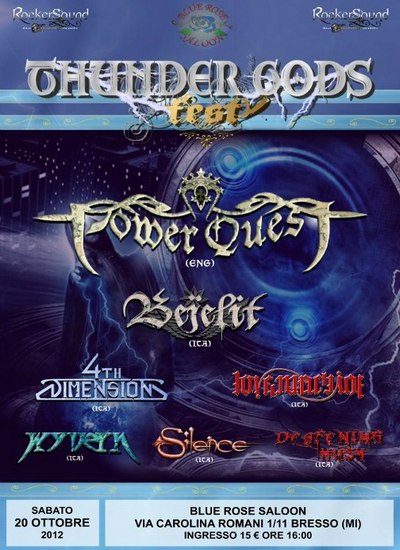 THUNDER GODS FEST: cambio di bill e location