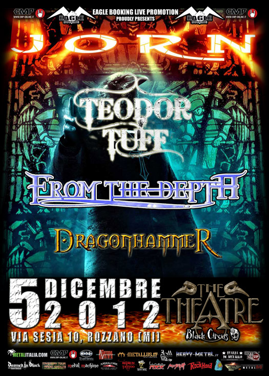 FROM THE DEPTH e DRAGONHAMMER: di supporto alla data milanese di JORN LANDE