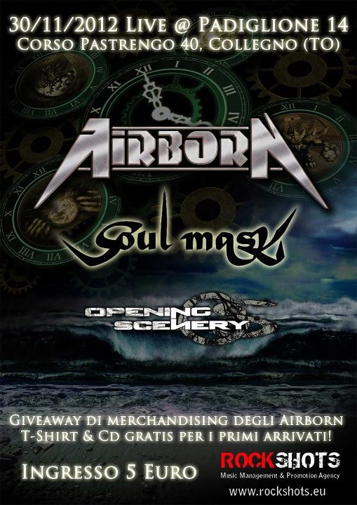 AIRBORN: concerto per i 10 anni della band torinese