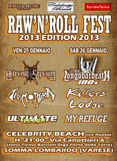 RAW'N'ROLL FEST: questo weekend a Varese