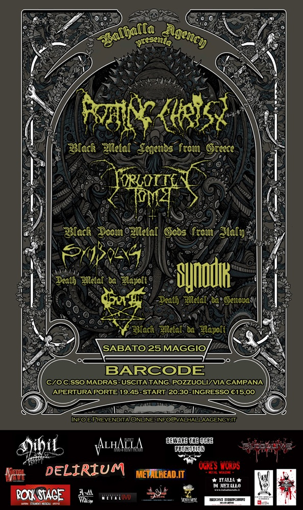 FORGOTTEN TOMB: live a Napoli con i ROTTING CHRIST