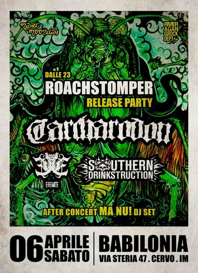 CARCHARODON: release party questo weekend