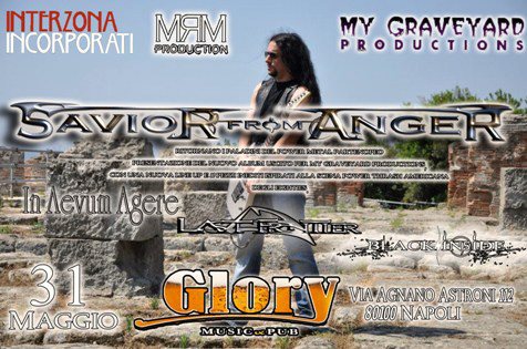 SAVIOR FROM ANGER: release party per "Age Of Decadence""