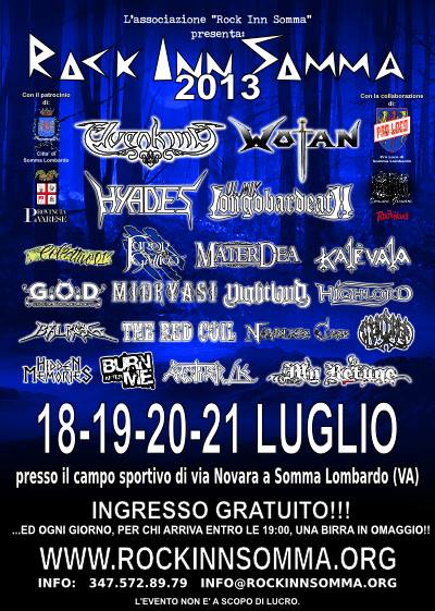 ROCK IN SOMMA 2013: i primi dettagli del fest
