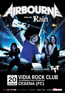 RAIN: opening-act per gli AIRBOURNE