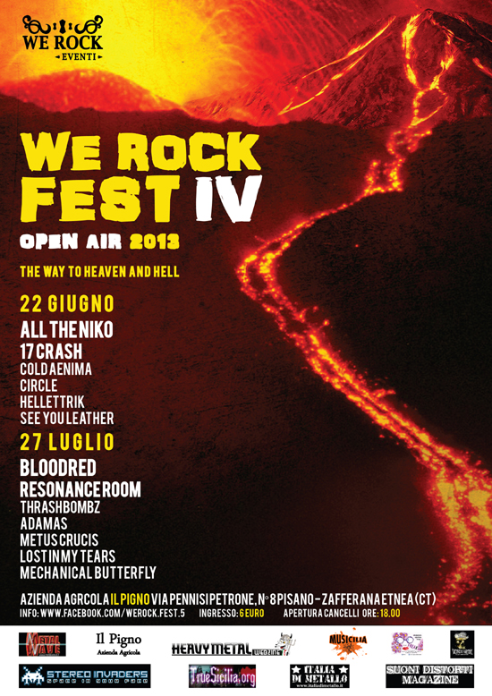 WE ROCK FEST OPEN AIR 2013: i dettagli della quarta edizione