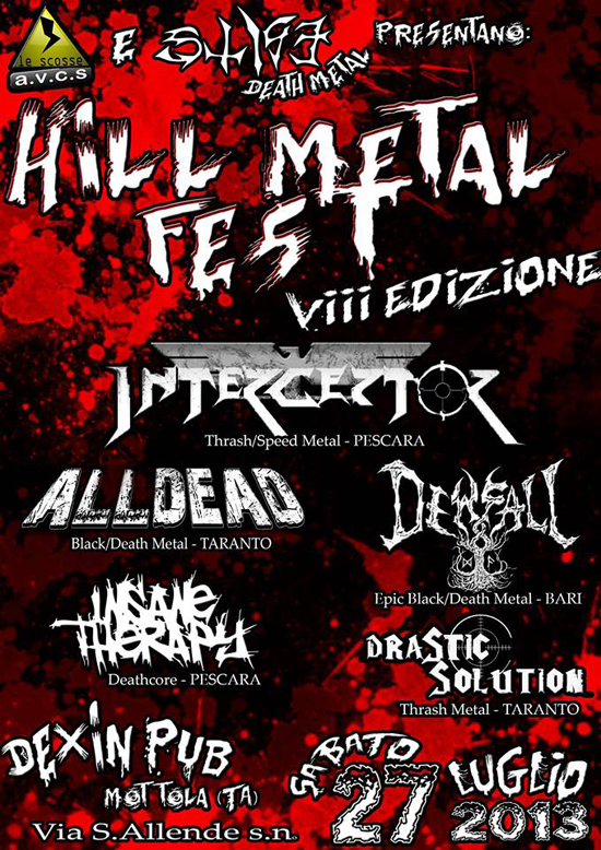 HILL METAL FEST: i dettagli della ottava edizione