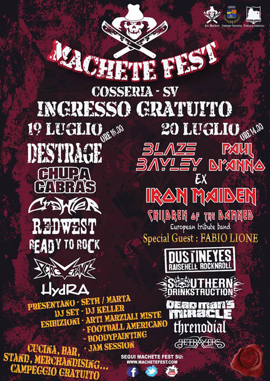 MACHETE FEST 2013: una 2 giorni con 15 band da tutta Italia
