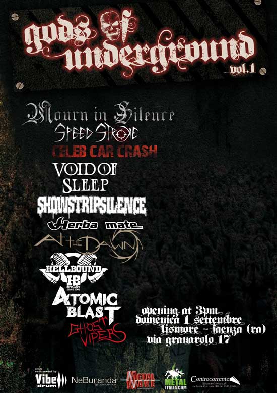 GODS OF UNDERGROUND VOL1: i dettagli del fest faentino