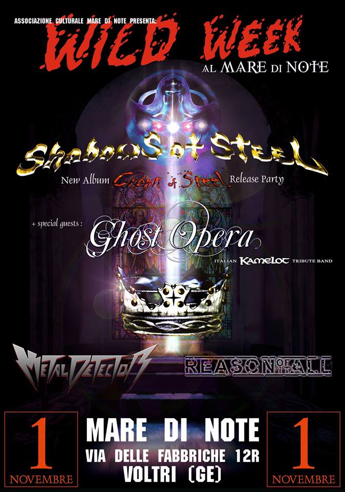 SHADOWS OF STEEL: a novembre il release party di "Crown of Steel"