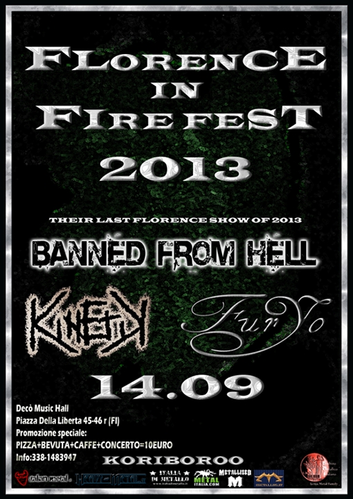 FLORENCE IN FIRE FEST Vol.II: i dettagli dell'edizione 2013