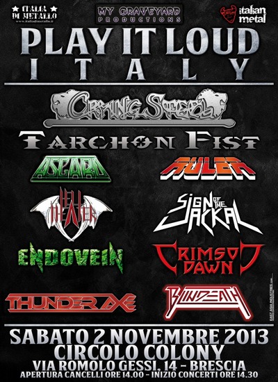 PLAY IT LOUD: torna il fest dedicato al Metal classico
