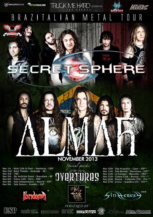 IBRIDOMA: a novembre in tour con Secret Sphere ed Almah