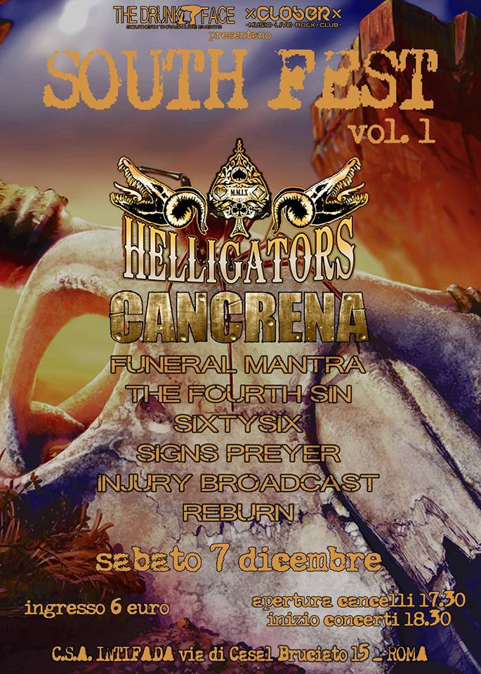 SOUTH FEST Vol.1: i dettagli della serata romana