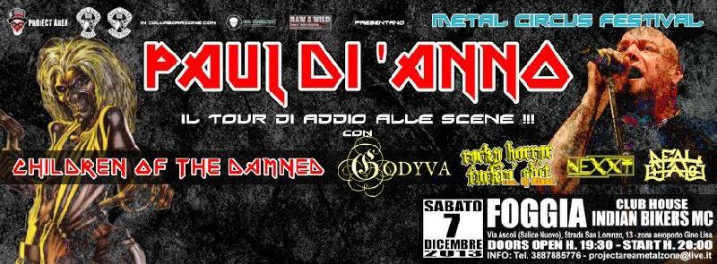 METAL CIRCUS FESTIVAL: Paul Di'Anno e le altre band