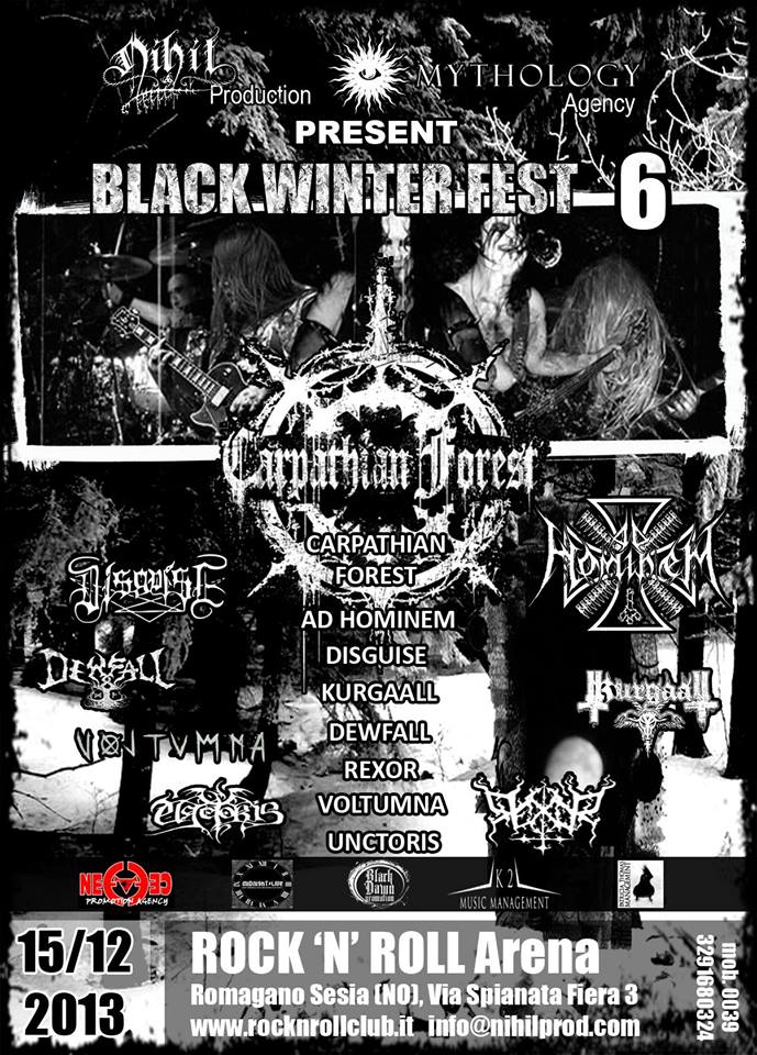 BLACK WINTER FEST: i dettagli della serata