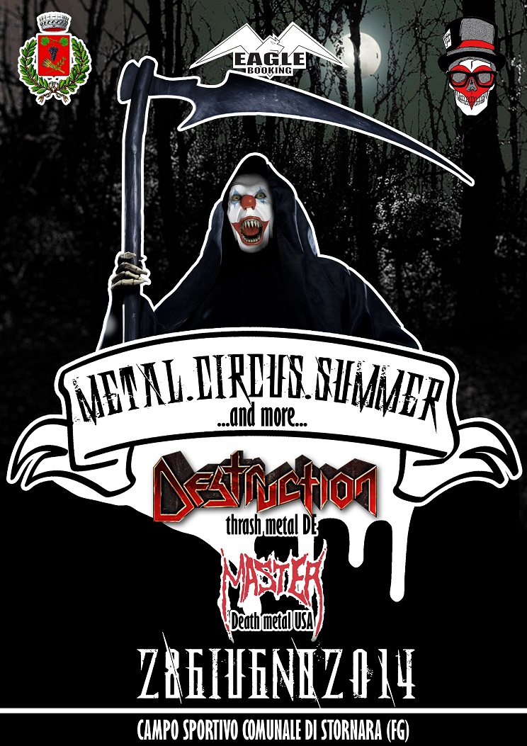METAL CIRCUS SUMMER: Festival Open Air a Foggia con DESTRUCTION, MASTER ed altri