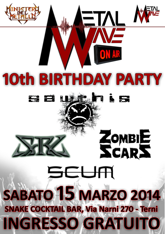 ZOMBIE SCARS: intervista durante il 10th Birthday Party di METALWAVE ON-AIR