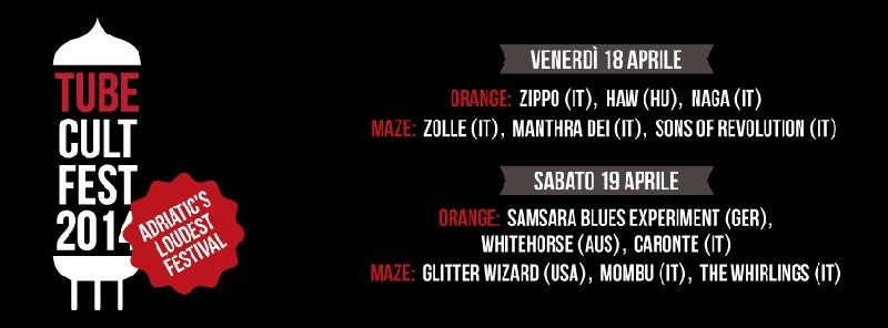 TUBE CULT FEST 2014: annunciate le 12 bands partecipanti