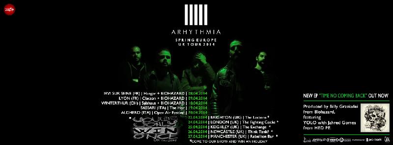 ARHYTHMIA: le date del tour europeo di aprile