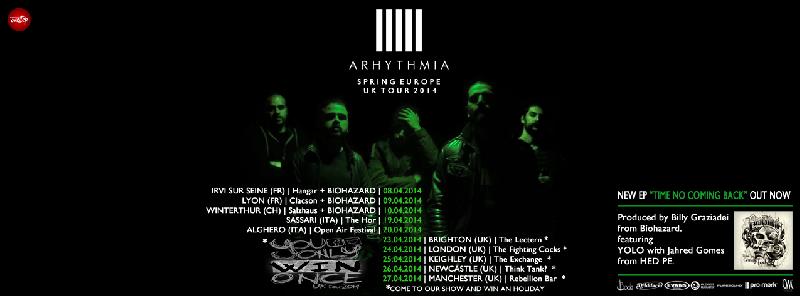 ARHYTHMIA: le date del tour europeo di aprile