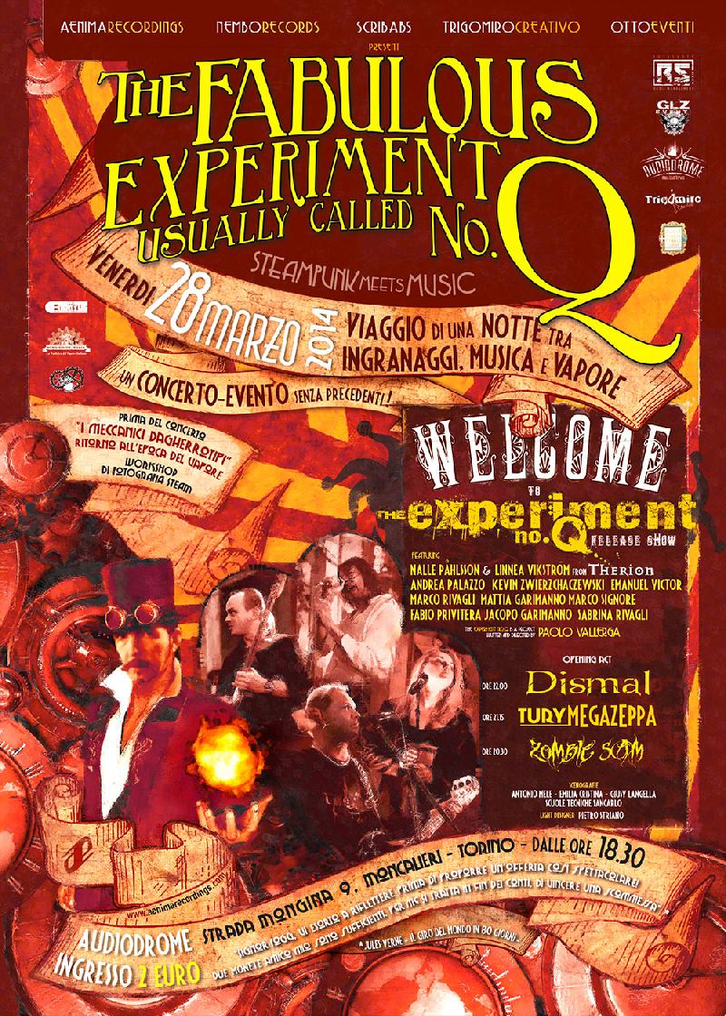 EXPERIMENT NO. Q: il mondo steampunk incontra la musica rock