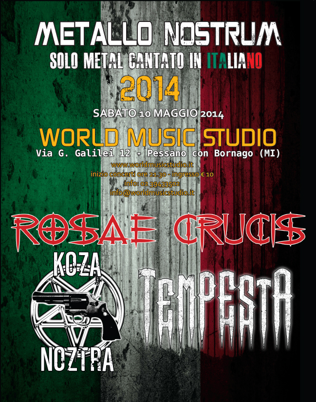 METALLO NOSTRUM: fest metal cantato in italiano