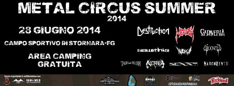 METAL CIRCUS SUMMER: dettagli e orari