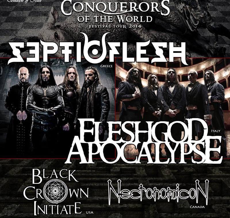 FLESHGOD APOCALYPSE: video messaggio dal tourbus con i SEPTIC FLESH